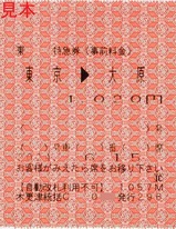 20240615木更津統括C発行1057M車内特急券(事前料金)