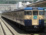 写真17クモユニ号辰野駅