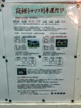 夜桜トロッコ上総牛久駅