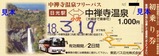 東武バス日光H180318C系統2日券小