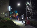 20111223南武線代行矢野口バス停降車