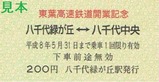 東葉高速鉄道開業記念乗車券3