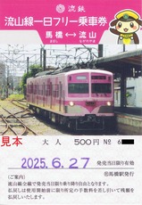 流鉄流山線一日フリー乗車券1大人馬橋駅