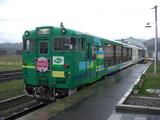 山形鉄道風っこ桜回廊3号6荒砥駅到着後の車両移動