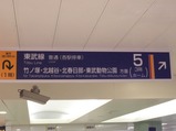 東武北千住駅看板東武線