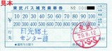 東武バス日光鬼怒川線他補充乗車券東武日光ツーリスト