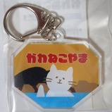 大井川鐵道ネコの日キーホルダー入浴ネコ表