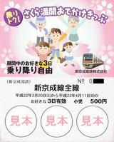 新京成電鉄さくら満開おでかけきっぷ小児用
