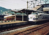 19890815特急かもめ号と普通列車長崎駅