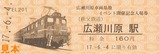 広瀬川原わくわく鉄道フェスタ入場券セット2007硬券1