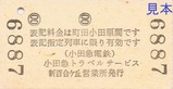 H130105はこね特別急行券裏
