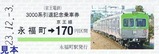 京王3000系引退記乗硬券4