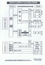 ゆりかもめ振替輸送案内豊洲駅表
