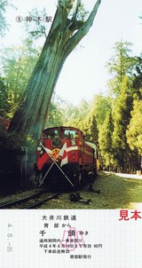 大井川鉄道美しの阿里山鉄道〜台湾姉妹鉄道記念乗車券5