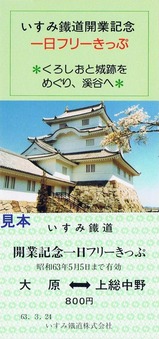 いすみ開業記念フリーきっぷ大人用