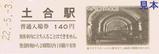 上越線土合駅観光記念入場券表