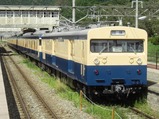 写真22クモユニ号明科駅