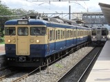 写真23クモユニ号明科駅