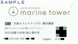 横浜マリンタワー文豪コラボ展望フロアデイチケット表