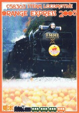 秩父鉄道オレンジエクスプレス2005記念入場券台紙表