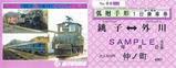 若桜鉄道SL社会実験記念銚子電鉄一日乗車券