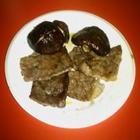 小湊鉄道夜桜列車里見駅焼肉としいたけ焼きあがり