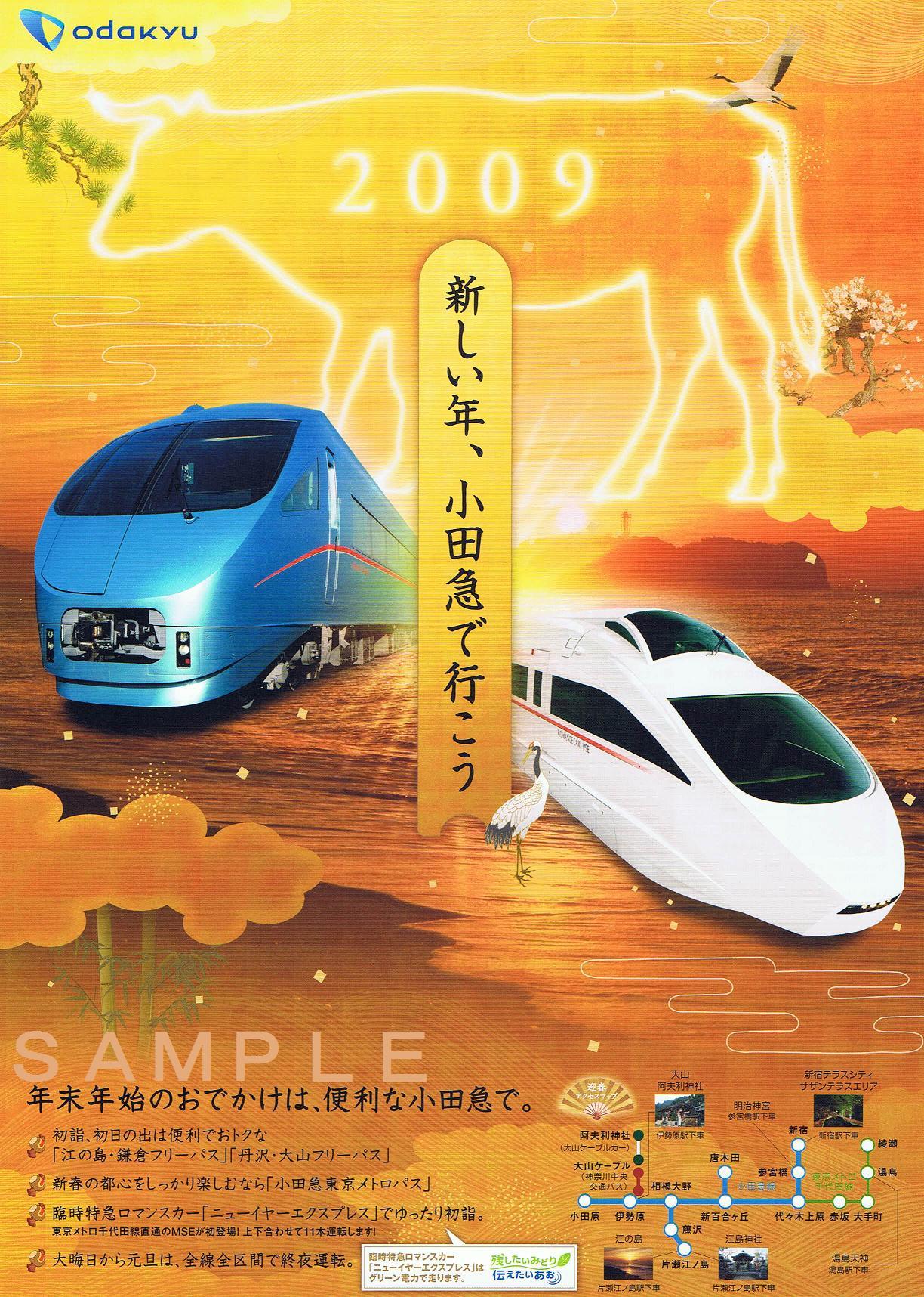 小田急電鉄 ニューイヤーエクスプレス号 : 13番まどぐち