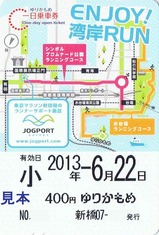 ゆりかもめENJOY!湾岸RUN一日乗車券