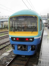 写真お座敷犬吠号銚子駅車両