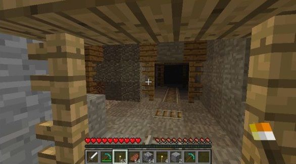 マインクラフト初心者ワイ あまりの怖さに怖気付く ゲーハーの窓