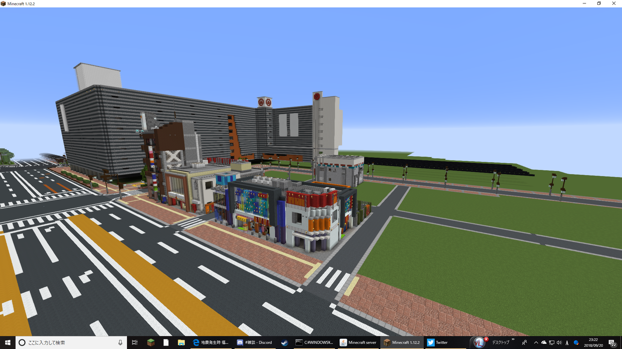 Minecraftで横浜駅風の駅作ってるで ゲーハーの窓