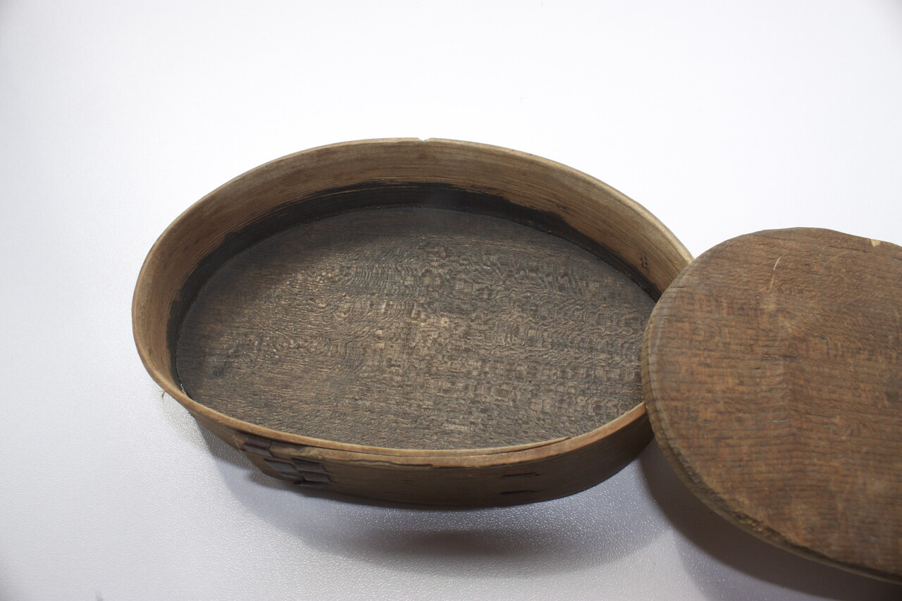 井川メンパ　丸型　大 海野想次　工芸品　漆器　曲げわっぱ　弁当箱 井川メンパ丸型大 海野想次工芸品漆器曲げわっぱ弁当箱
