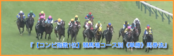『【コンピ指数1位】競馬場コース別《単勝》馬券法』590