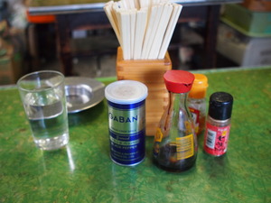 芳野屋さんの卓上