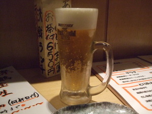 決戦前夜　ビール
