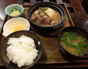 福よし　ランチのすき焼き