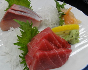 大越 刺身三点盛り