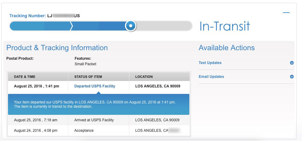 アメリカ郵便usps 2016 09以降の変更点 First Class Package Internationalの追跡記録廃止 まぐやまのロサンゼルス生活日記