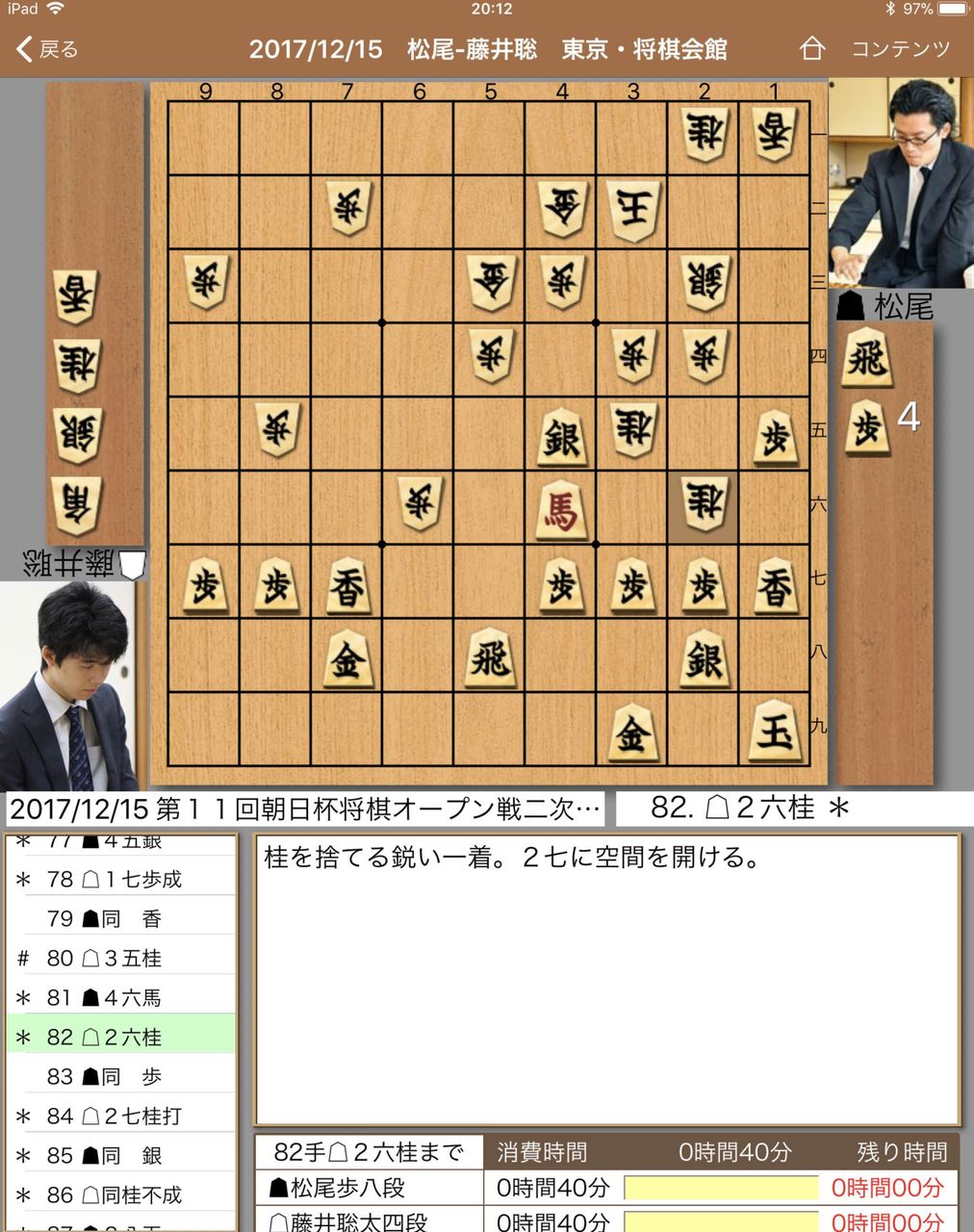 将棋 強過ぎる 藤井聡太四段 １５ A級棋士 屋敷九段に続き松尾歩