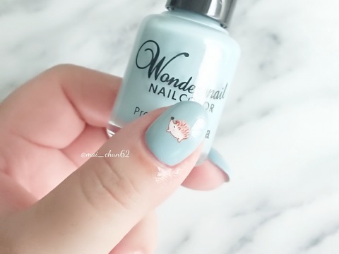 Pa Wondernail 新色 ほっこりハリネズミネイル 気まぐれネイル日和
