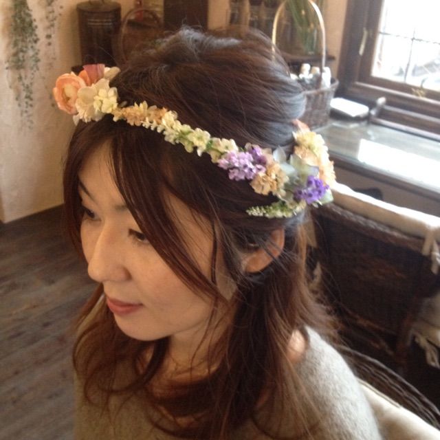 春よこい 花冠 永遠に咲く花のアトリエcocochi