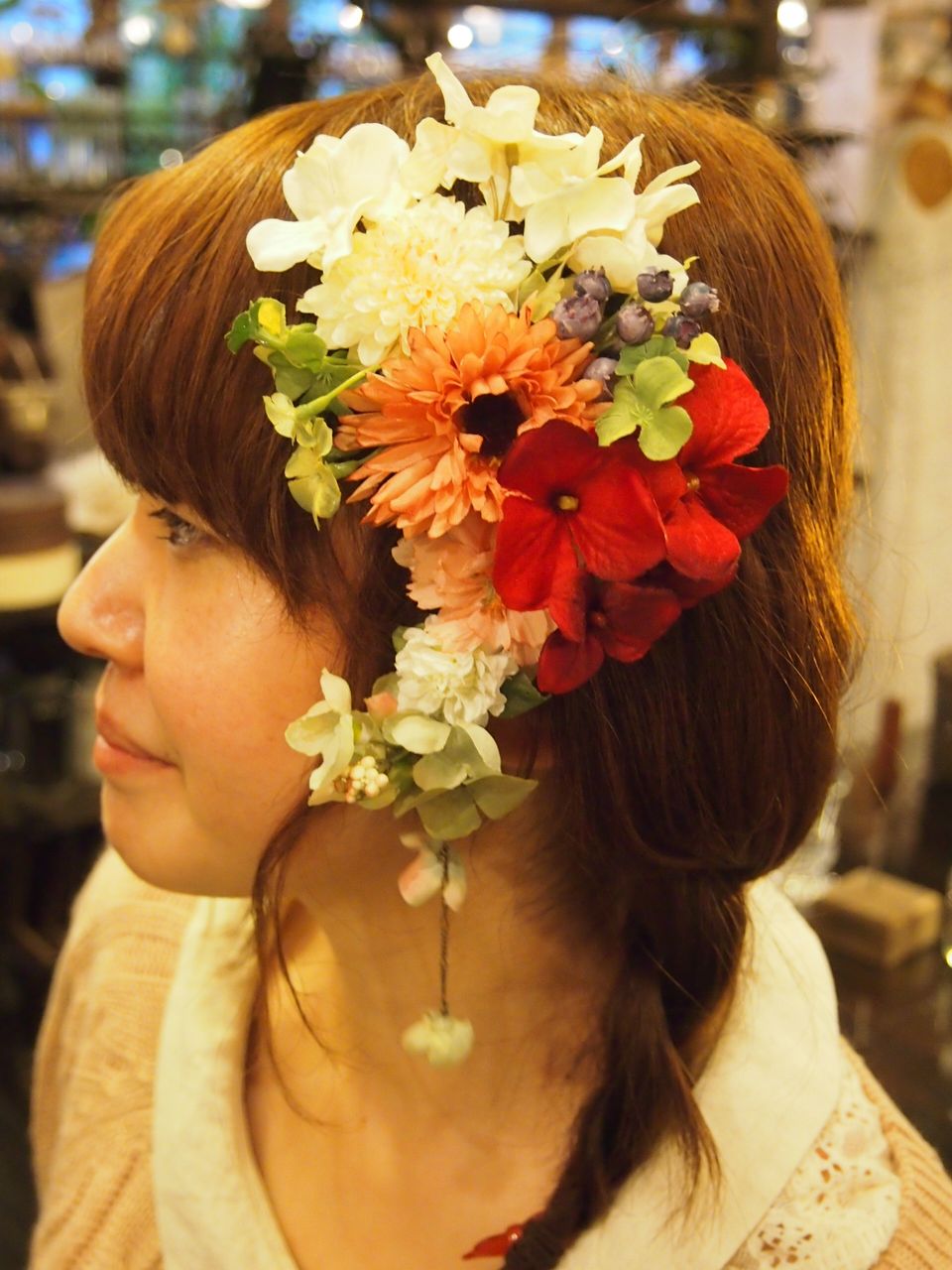成人式の花飾り 永遠に咲く花のアトリエcocochi 成人式の花飾り 永遠に咲く花のアトリエcocochi