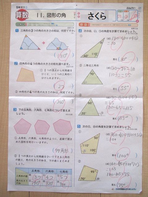 さくら 漢字テストなど 転勤家庭の育児生活記 さくら 漢字テストなど 転勤家庭の育児生活記