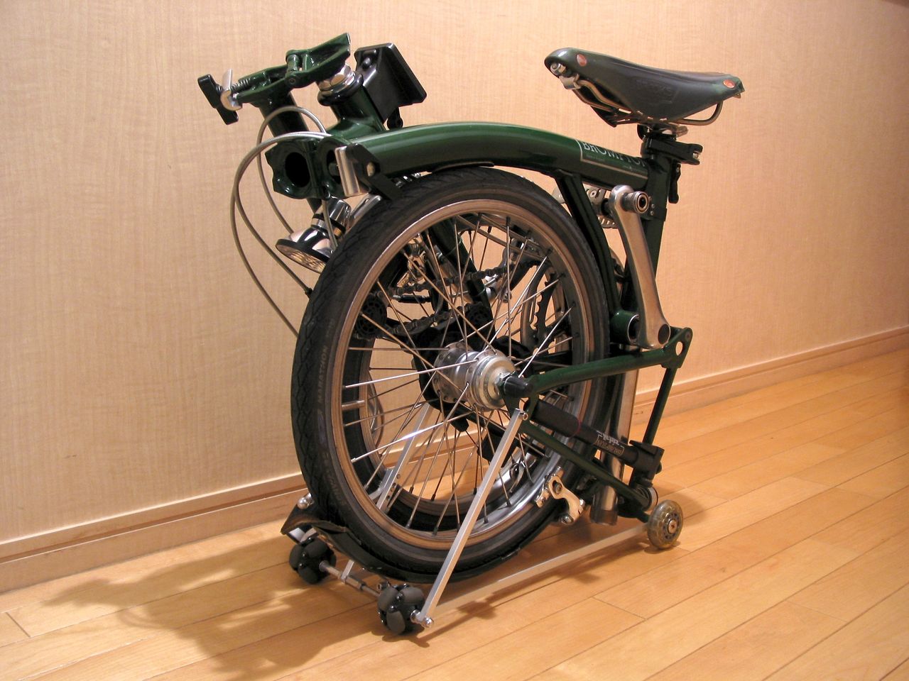 らめび Brompton 自作リアキャリア 試作編