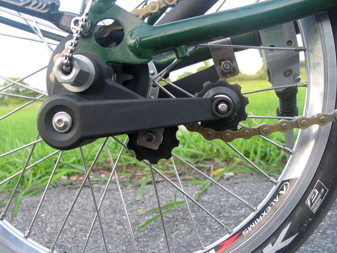 らめび Brompton コースターブレーキ プーリ位置変更 らめび Brompton コースターブレーキ プーリ位置変更