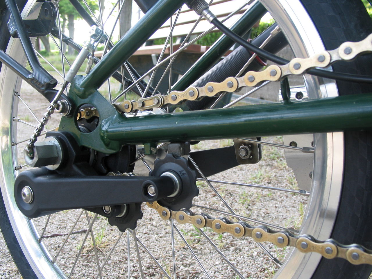 らめび Brompton コースターブレーキ プーリ位置変更 らめび Brompton コースターブレーキ プーリ位置変更