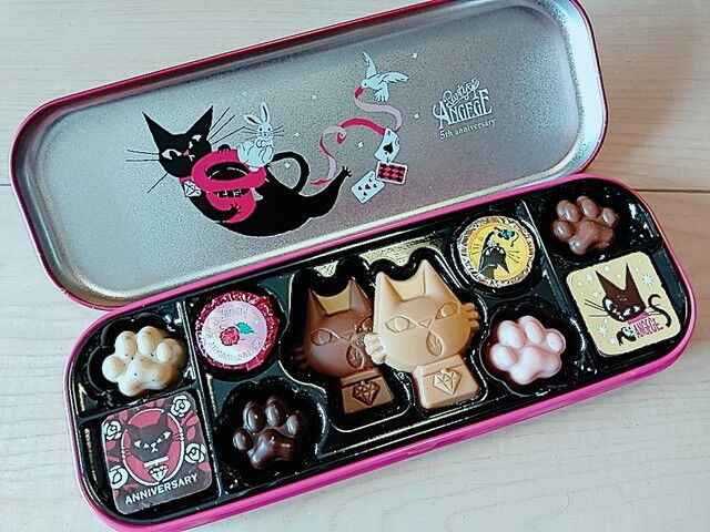 ゴンチャロフ 缶ペンケースに入った猫のチョコレート アンジュジュd がとっても可愛い 転勤家庭のこんな暮らし