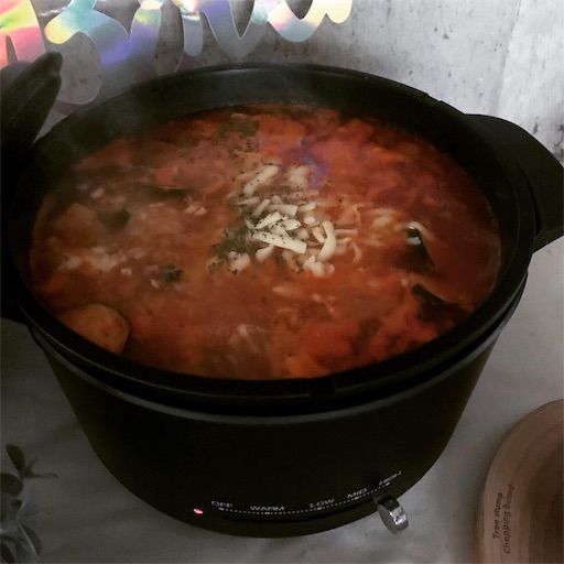    ミツカン　チーズで仕上げるミネストローネ鍋スープ　ミネストローネ　おいしいスープ