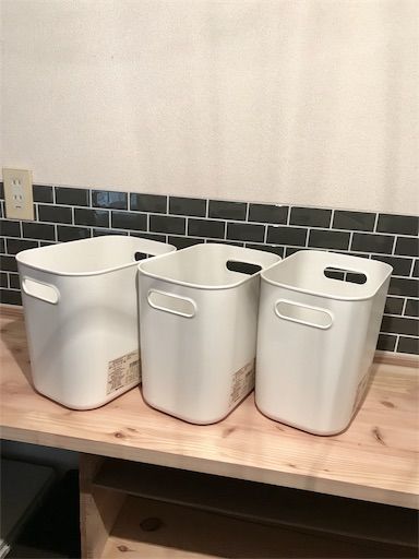 食器棚DIY リンゴ箱 やわらかポリエチレンケース