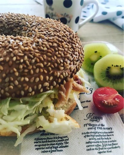 コストコ　ベーグル　ベーグルサンド　カフェ風